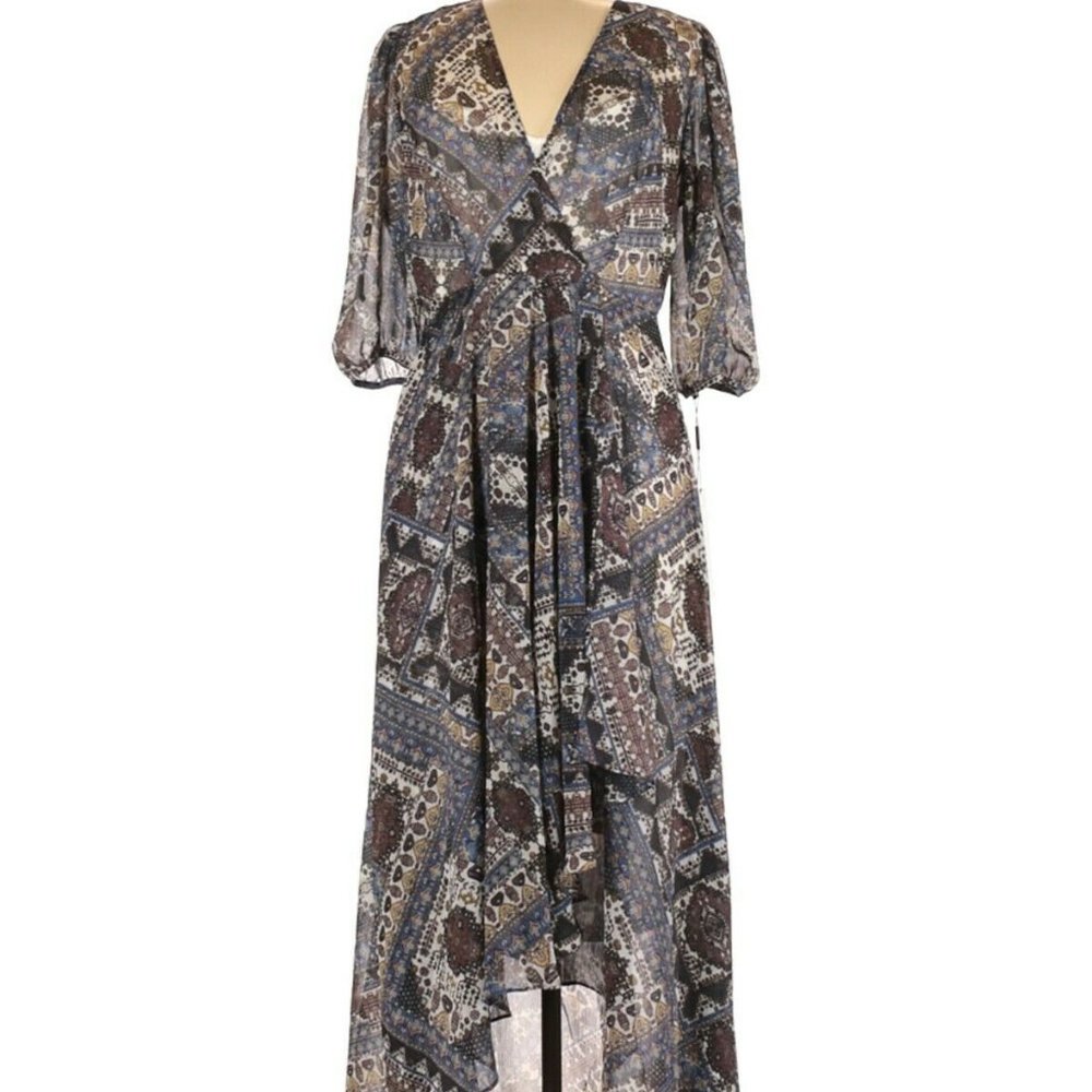 Calvin Klein V-Neck Tulip midi dress Sz 6